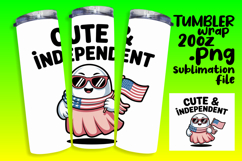 Amazing 20oz Tumbler Wrap Download , Funny Ghost Product Image 1