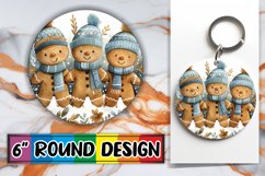 Festive Gingerbread Mug Keychain Christmas Sublimation Product Image 1