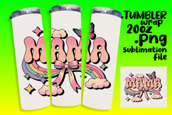 20oz Tumbler Template for Gifts , Mama Product Image 1