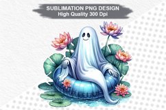 Halloween Ghost - Halloween clipart Sublimation PNG Design Product Image 1