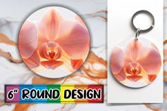 Springtime Splendor PNG Wrap: Floral Sublimation Keychain Product Image 1