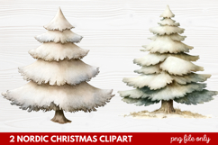 2 Nordic Christmas Clipart | Scandinavian Holiday PNG Product Image 1