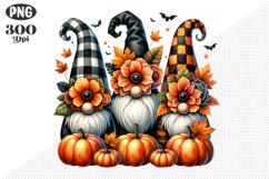 Halloween Gnomes Sublimation - Clipart PNG Design Product Image 1