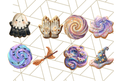 Halloween Cookie Clipart PNG, Spooky Sugar Treat Art Product Image 7