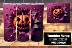 SLEEK 20oz Tumbler Design , 3D Pumpkin Product Image 1