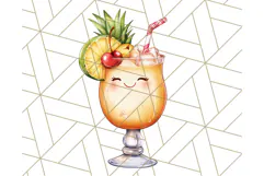 Tropical Tiki Friends PNG Clipart, Cute Summer Art Product Image 3
