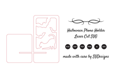 Halloween Phone Holder Laser Cut SVG Product Image 2