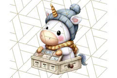 Magical Bookish Unicorn PNG Clipart Reading Books & Stories Product Image 3