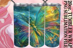 Sparkling Butterfly Tumbler Wrap Art 20oz Product Image 1