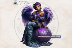 Autumn Bloom Fairies Clipart Set, Mythical Fantasy PNG Product Image 10