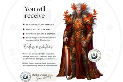 Autumn Twilight Thorns Clipart, Dark Fantasy PNG Product Image 2