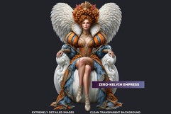 Autumn Bloom Fairies Clipart Set, Mythical Fantasy PNG Product Image 3