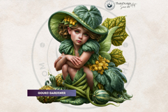 Autumn Bloom Fairies Clipart Set, Mythical Fantasy PNG Product Image 4