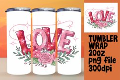Sublimation File for 20oz Tumbler , Valentines Product Image 1