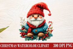 Christmas Gnome Clipart, Winter Clipart Product Image 1