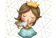 Princess Clipart PNG, Cute Royal Girl Clip Art Product Image 3
