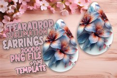 Fresh Blossom Teardrop Earrings: Sublimation Fun Product Image 1