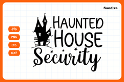 Funny Halloween Dog Bandana Quote SVG | Security Product Image 3