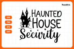 Funny Halloween Dog Bandana Quote SVG | Security Product Image 3