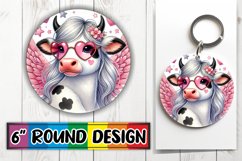 Blissful Keychain Sublimation, Valentines Product Image 1