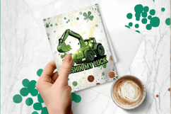 Pushin’ My Luck Funny Greeting Card PNG Sublimation Design! Product Image 1