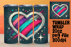 Beautiful Gift: 20oz Tumbler Wrap , Heart Product Image 1