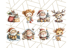 Storybook Santa &amp; Friends PNG Clipart, Christmas Png Clipart Product Image 7