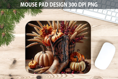 Boots Mouse pad Sublimation - Thanksgiving PNG Design Product Image 1