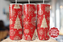 Christmas Red Tumbler | Christmas Tumbler Wrap Product Image 1
