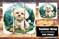 Mountain Trek Pup Tumbler Wrap - Sublimation Product Image 1