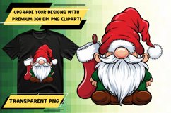 Bold PNG Sublimation for T-Shirt Crafts , Gnome Product Image 1