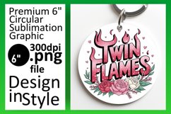 Charming Round Design for Sublimation , Valentines Product Image 1