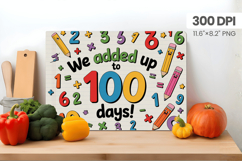 100 days of school Cutting Board PNG Design, Teacher PNG Product Image 1