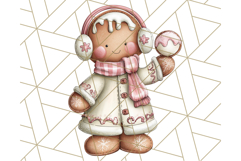 Gingerbread People Clipart, Cute Cookie PNG Illustrations Product Image 3