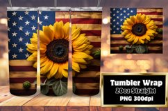 Stars and Stripes Sunflower Mug Product Image 1