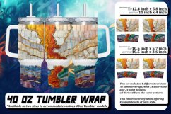 Glittery Spring Bouquet Tumbler Wrap Pattern: 40oz Product Image 1