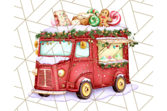 Cozy Christmas Bakery Clipart PNG, Holiday Cookie Art Product Image 3