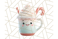 Kawaii Christmas Yeti PNG Clipart, Cute Bigfoot Holiday Art Product Image 3