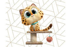 Pet Shop Clipart, Cute Big Eyed Animals, Kawaii Pets PNG Product Image 3