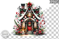 Christmas House Sublimation - Clipart PNG Design Product Image 1