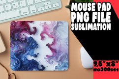 3D Marble Flower Mouse Pad for Sublimation Design Product Image 1