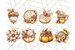 Fall Cookie Clipart PNG, Autumn Sweets Pumpkin Cookies Product Image 3