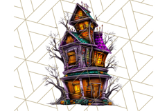 Haunted Houses Clipart PNG, Spooky Halloween Homes Product Image 3