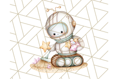 Kawaii Space Vehicles Clipart PNG, Cute Sci-Fi Tech Clip Art Product Image 3