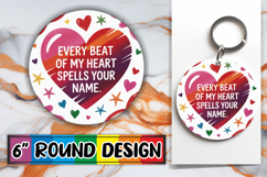Joyful Circle Designs Sublimation PNG, Heart Quote Product Image 1