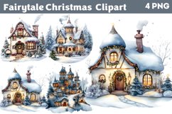 Fairytale Christmas Clipart PNG Product Image 1