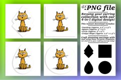 Cat Craze: Colorful Sublimation Delights Product Image 1