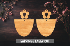 Summer Style Laser Cut Earrings SVG File Product Image 1