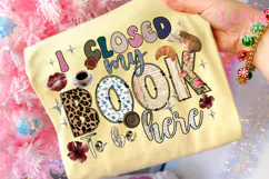 I Closed My Book To Be Here Png, Boho Floral Book Png Product Image 6