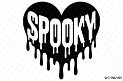 Spooky Heart Svg | Halloween Svg | Svg Cut Files Product Image 1